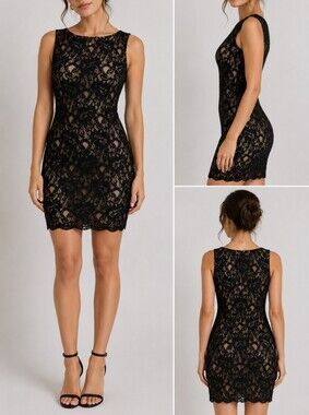 Size 8 Frank Lyman lace bodycon evening formal dress